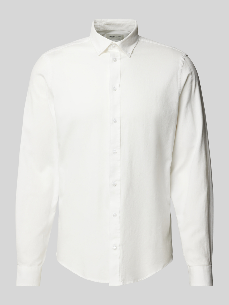 Koszula casualowa o kroju regular fit z kołnierzykiem typu button down model ‘ANTON’