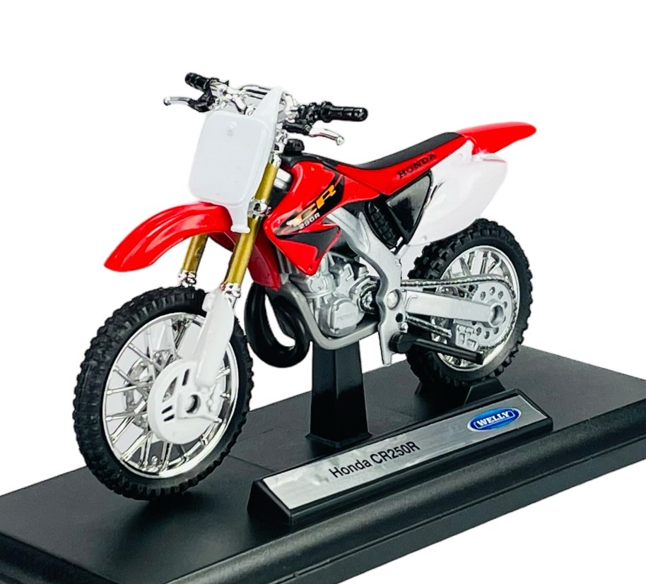 WELLY HONDA CR250R BIAŁA 1:18 12178