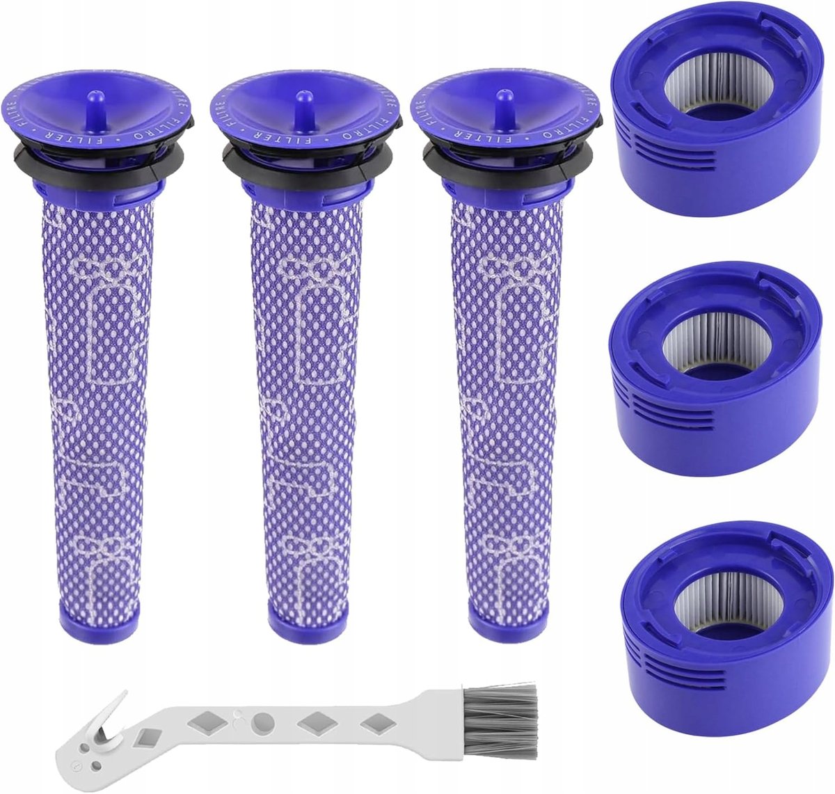 3 x Zestaw filtrów przeznaczony do odkurzaczy marki DYSON z serii V7 | V8