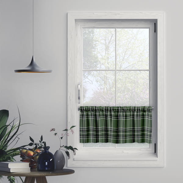 Zazdrostka CLASSIC wzór CL11 | Zielona krata 45 x 210 cm