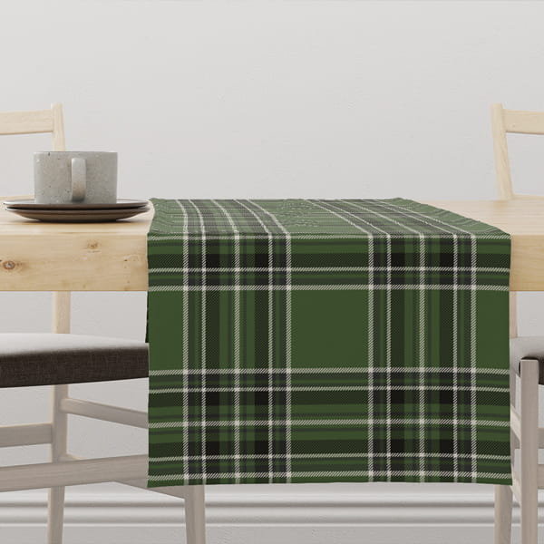 Bieżnik CLASSIC wzór CL11 Zielona krata 40 x 180 cm