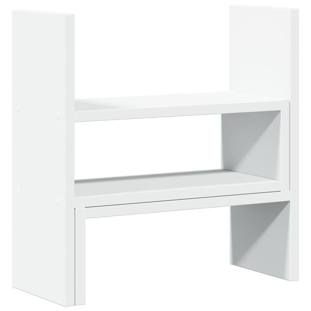 vidaXL Organizer na biurko, regulowany, biały, 40x17x41 cm