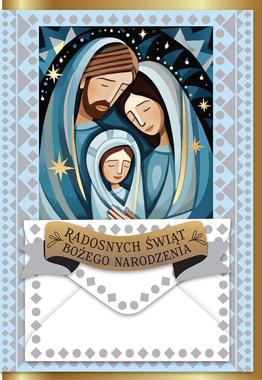 Kartka na Boże Narodzenie Religijna z życzeniami DK1206