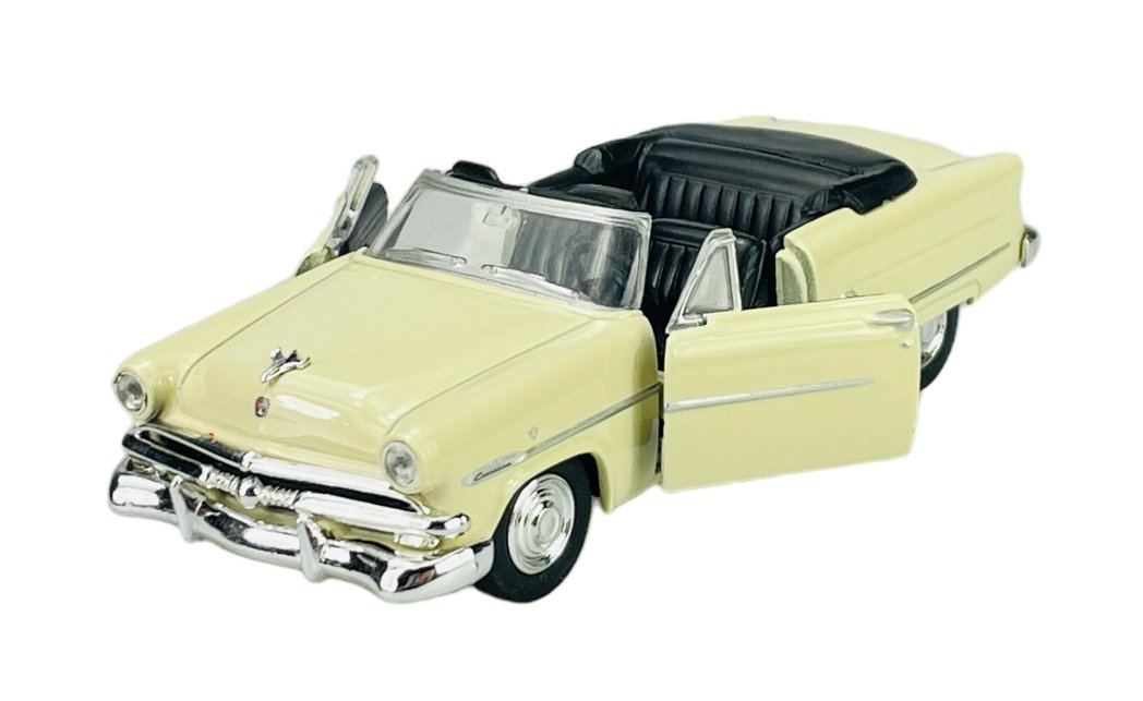 WELLY OLD TIMER 1953 FORD CRESTLINE SUNLINER BEZ DACHU BEŻOWY 1:34 42331