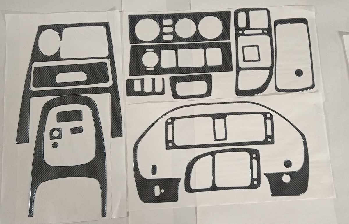 MITSUBISHI GALANT OKLEINY KOKPITU DEKORACJE DESKI CARBON PANEL NAKLEJKI 3D