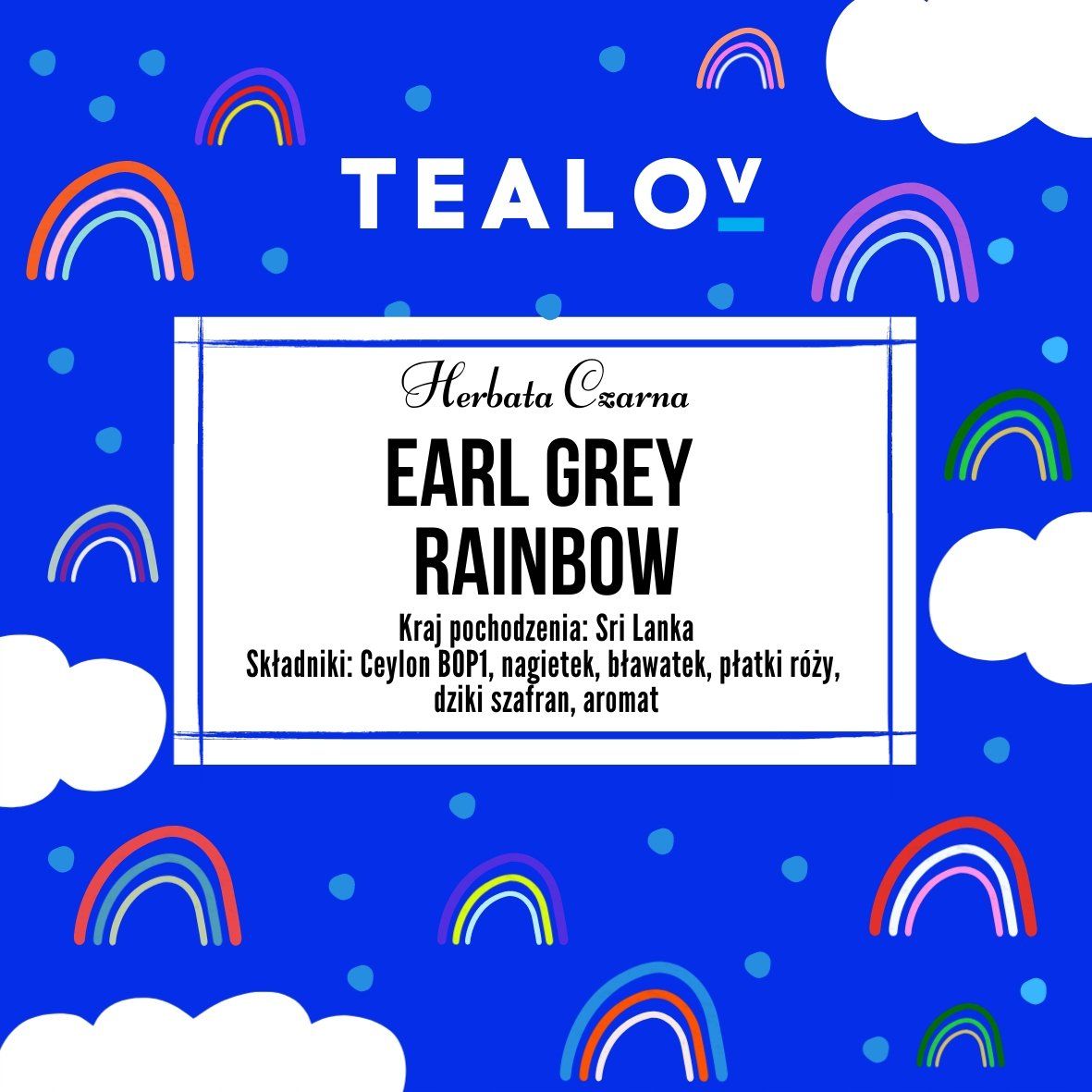 Herbata TEALOV czarna EARL GREY RAINBOW 100g