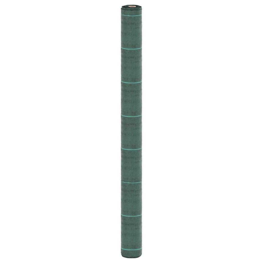 vidaXL Agrowłóknina antychwastowa, zielona, 1,5x10 m, PP