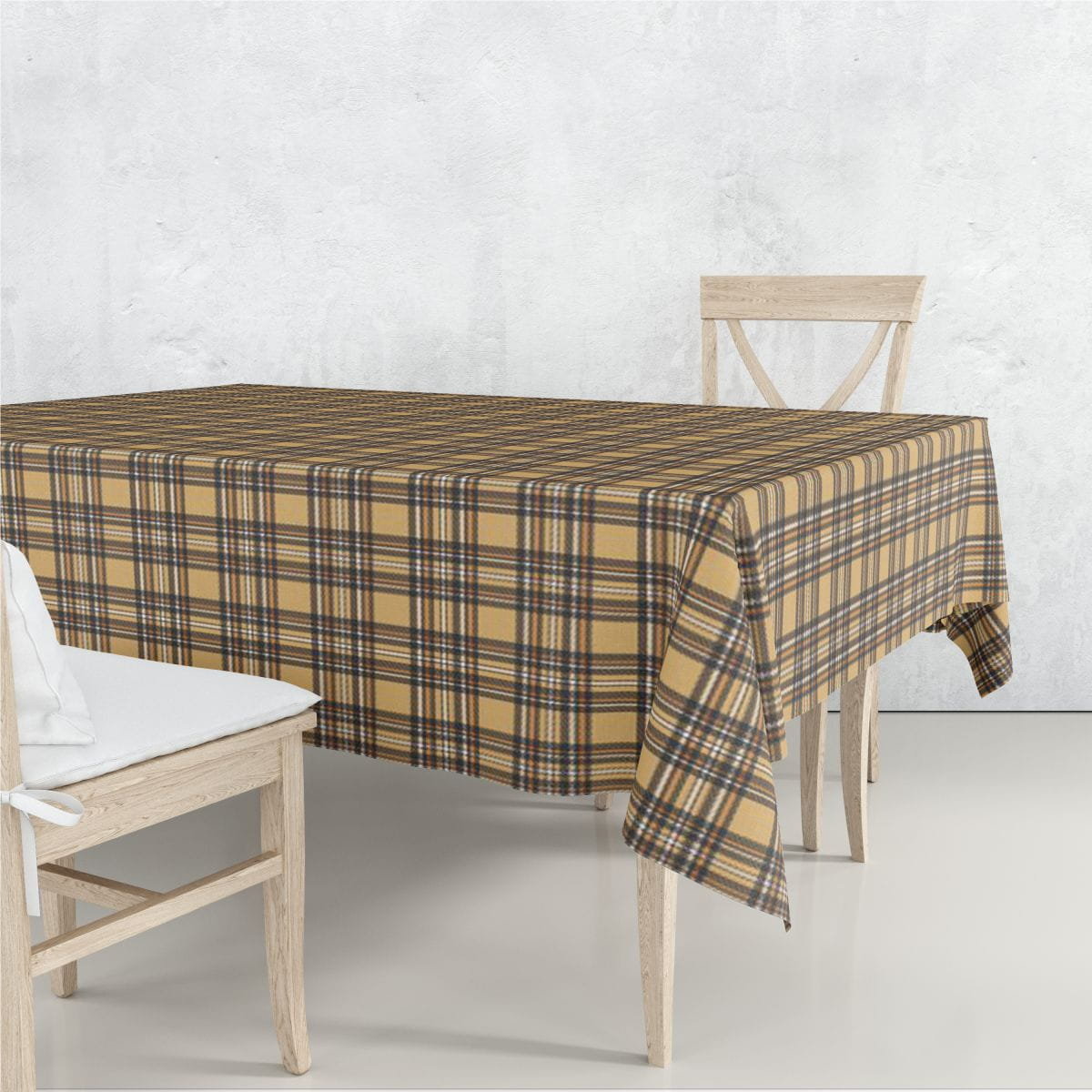 Obrus CLASSIC wzór CL03 | miodowa krata 150 x 200 cm