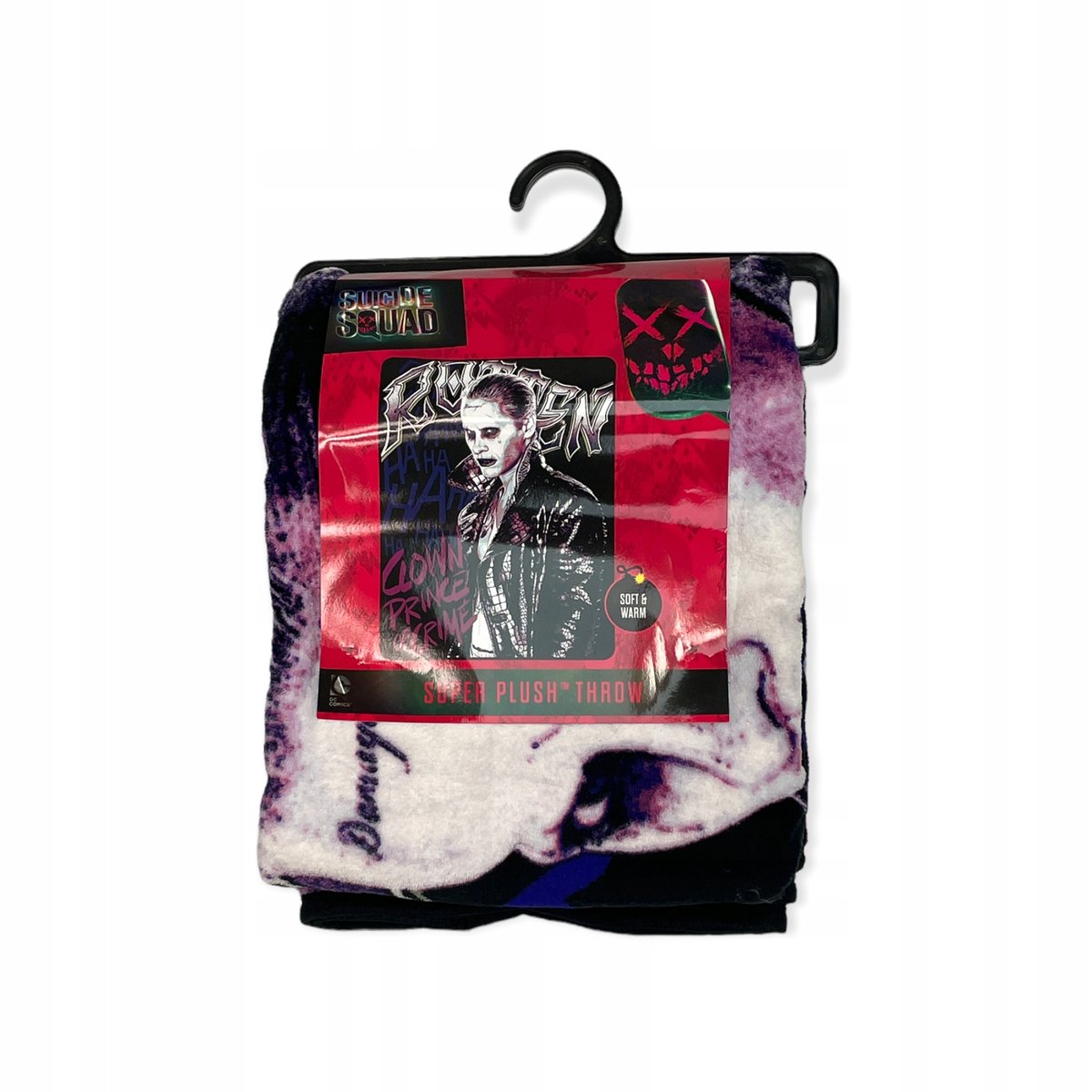Miękki koc na łóżko SUICIDE SQUAD nadruk 117x152