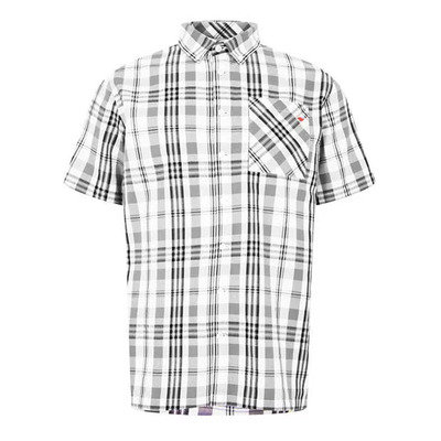 Lee Cooper koszula męska w białą kratkę Smart Casual, Rozmiar L