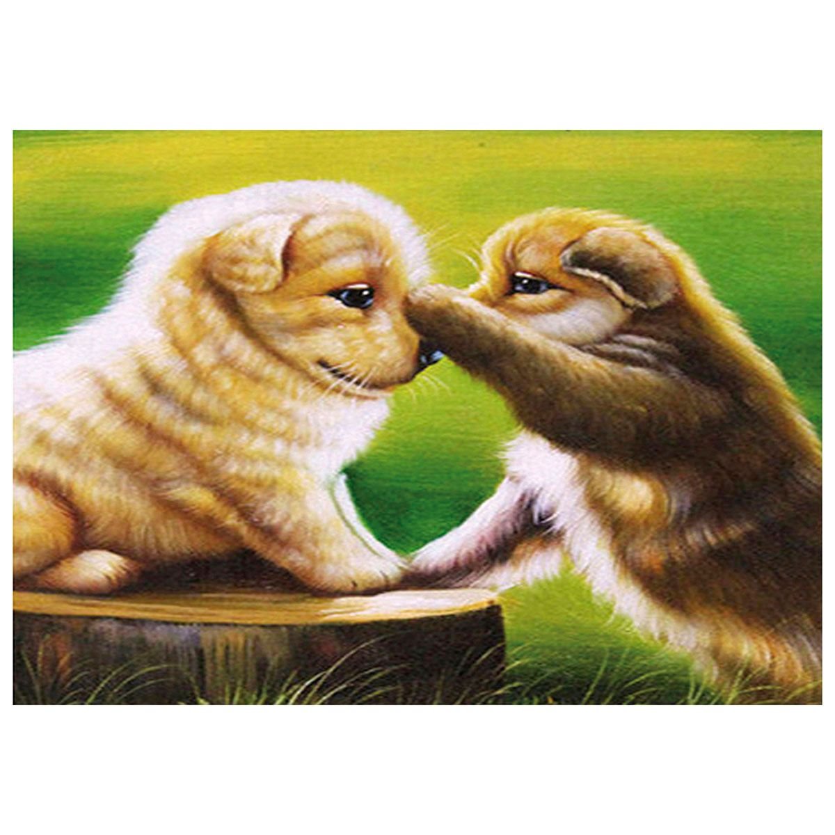 Mozaika diamentowa, haft 30x40 Psy szczeniaki v1 Flamingo line