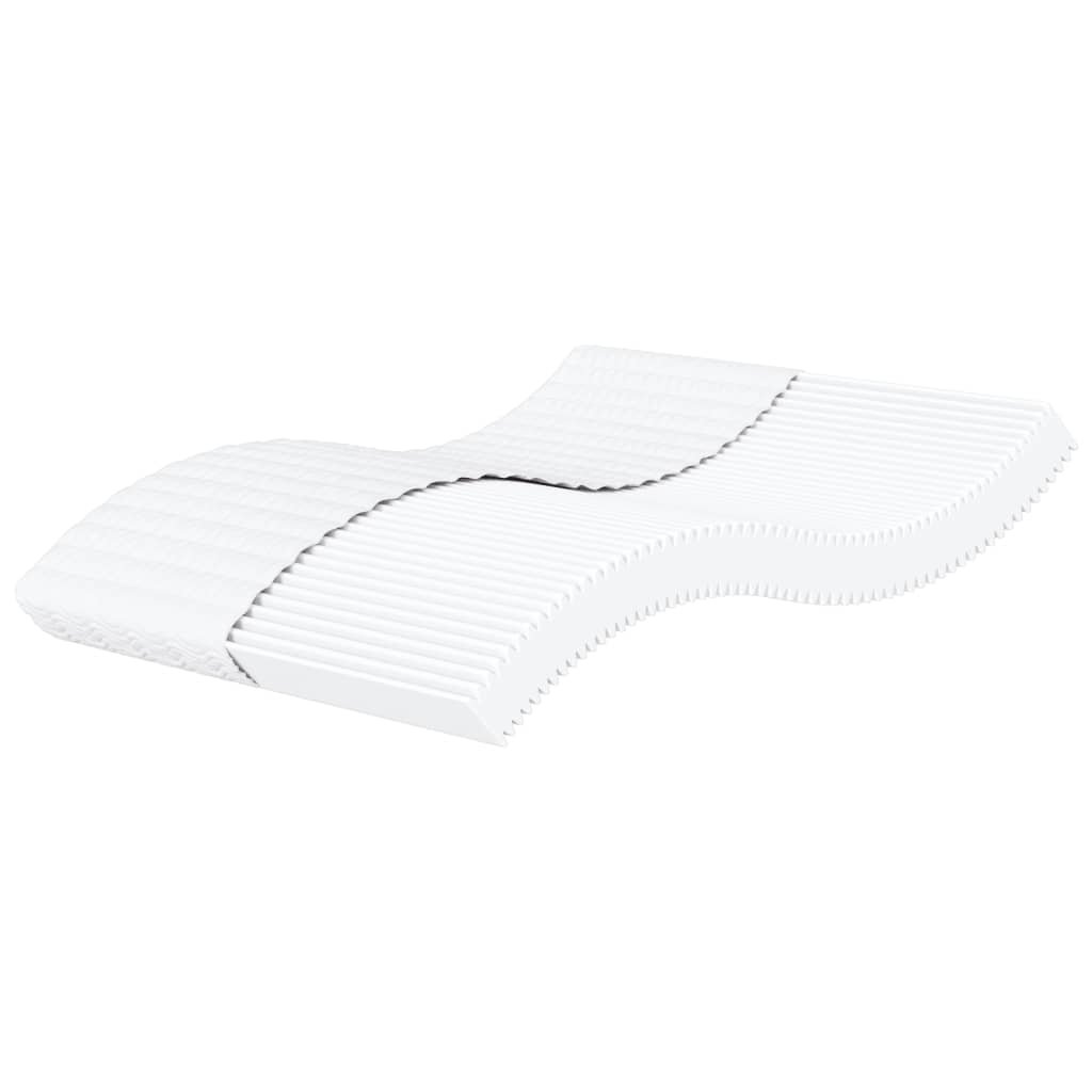 vidaXL Materac piankowy, biały, 160x210 cm, twardość H2/H3