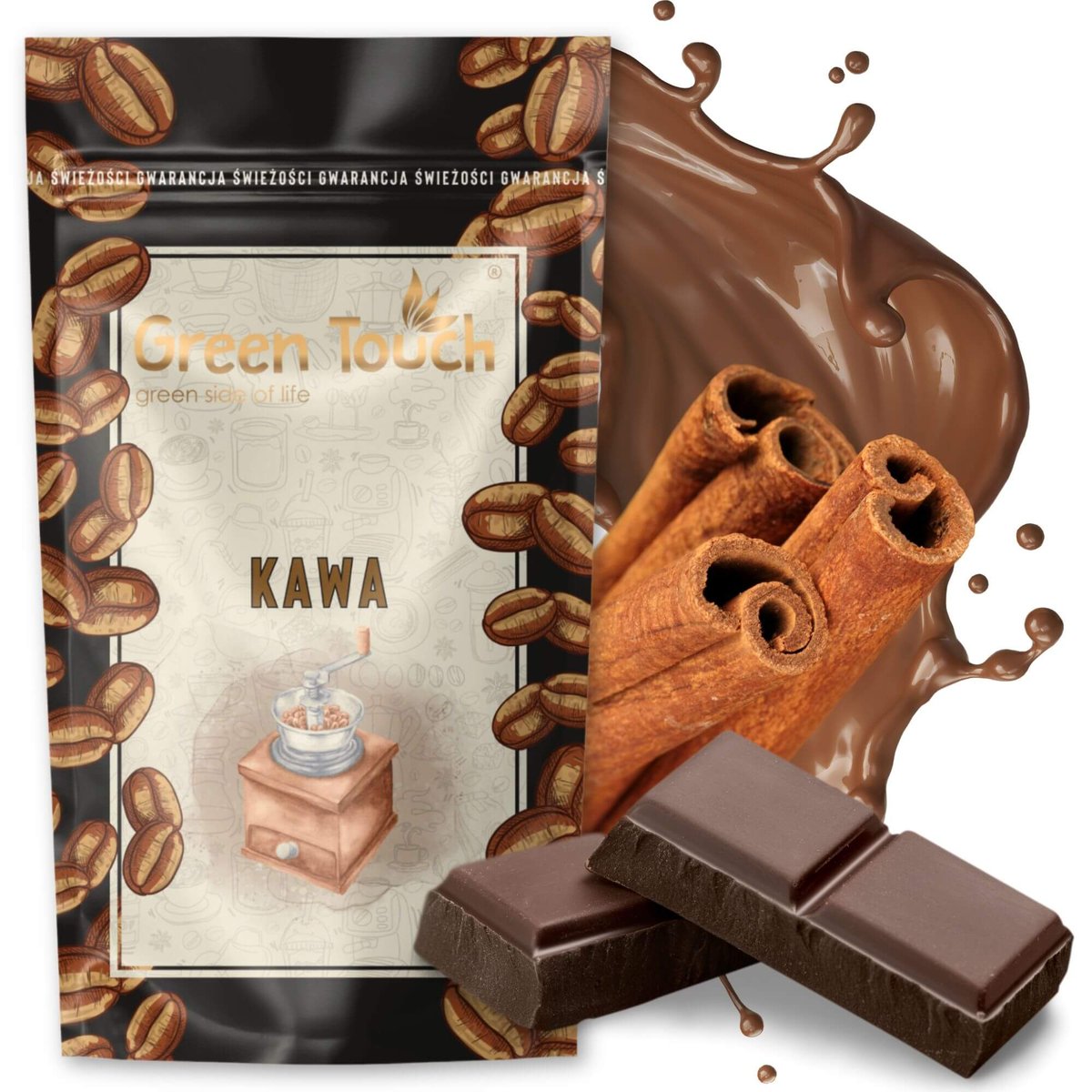 Kawa Mielona Smakowa Świąteczna Chwila Przy Kominku 200 G Green Touch