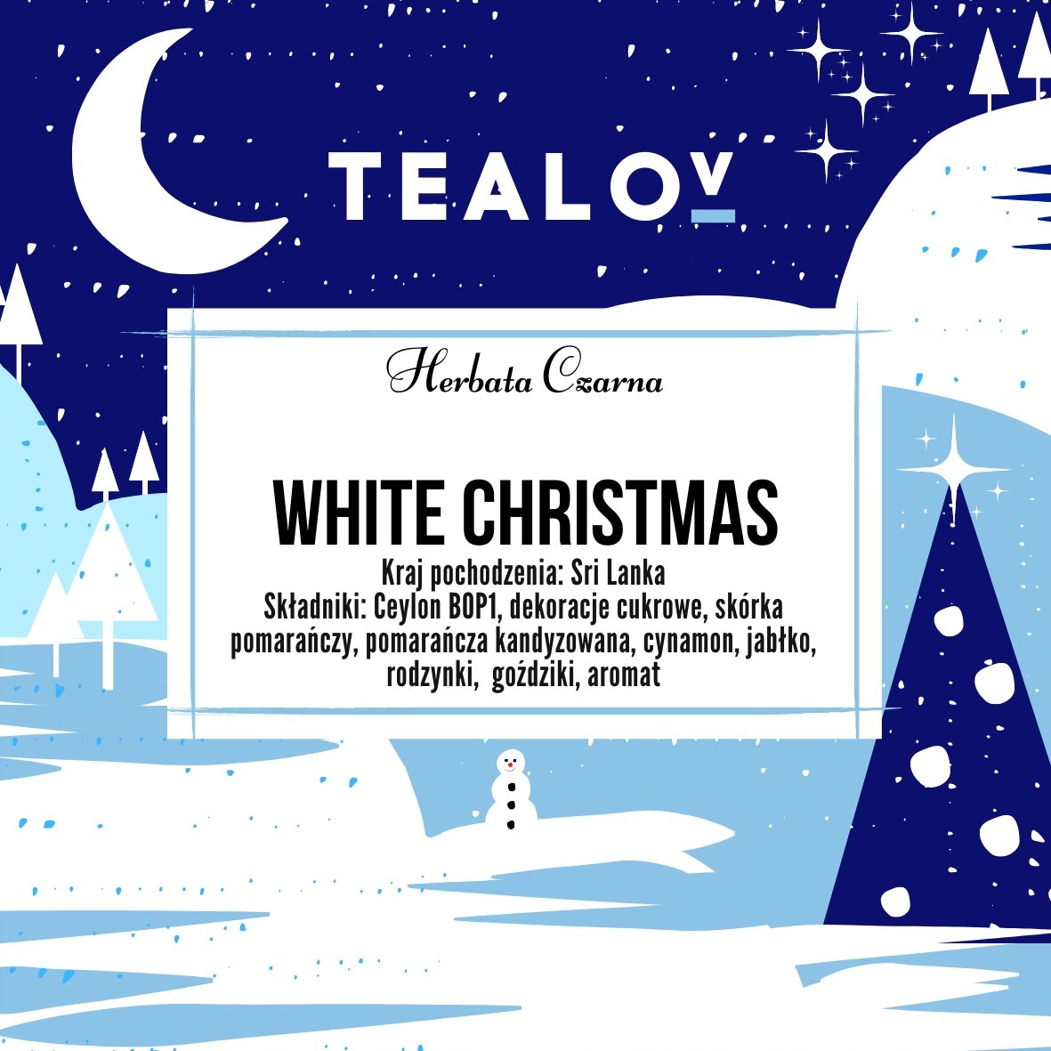 Herbata TEALOV czarna WHITE CHRISTMAS 50g