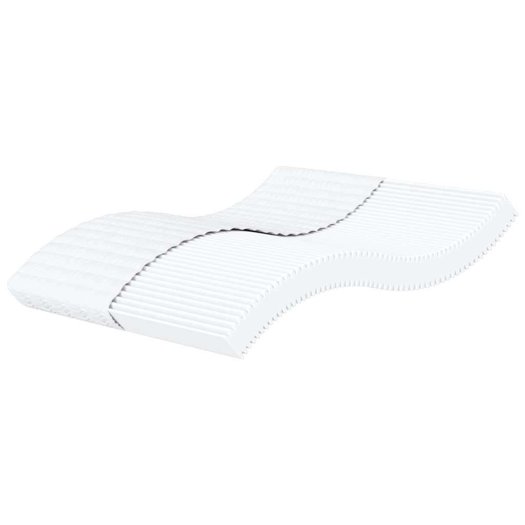 vidaXL Materac piankowy, biały, 160x220 cm, twardość H2/H3