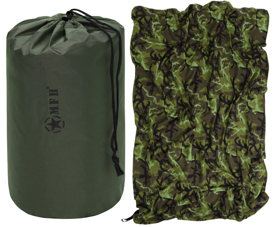 MFH Koc Wojskowy Fleece Blanket M95 CZ Camo