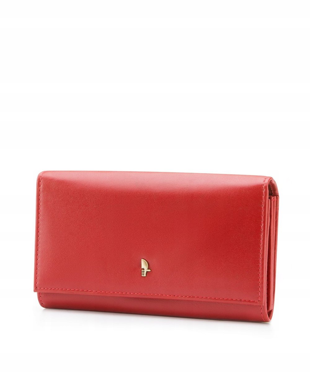 Portfel Damski Skórzany Duży RFID Na Karty PUCCINI Czerwony MU1706-3E