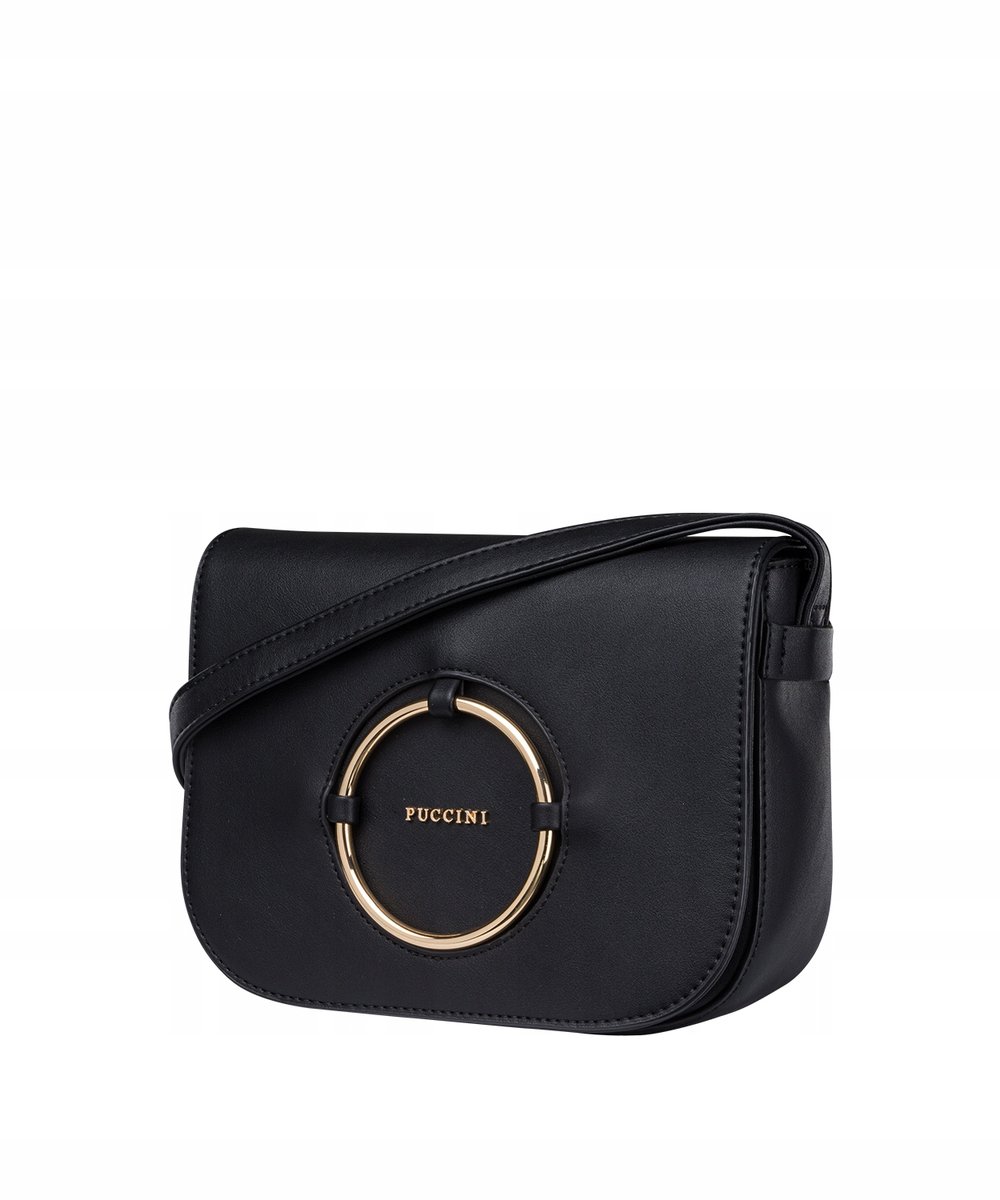 Torebka Damska Listonoszka Na Ramię Crossbody PUCCINI Czarna BML023 1