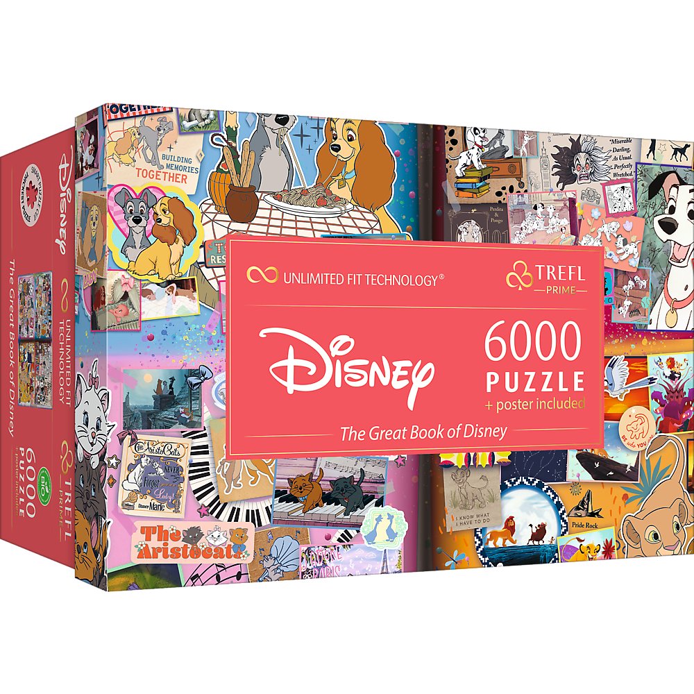 Puzzle, Trefl, UFT, The Great Book of Disney, 6000 el.