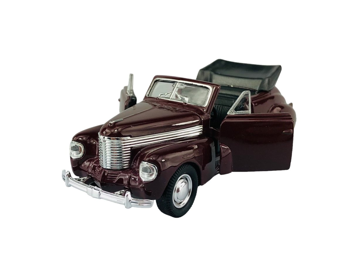 WELLY OLD TIMER 1938 OPEL KAPITAN CABRIOLET CZERWONY BEZ DACHU 1:34