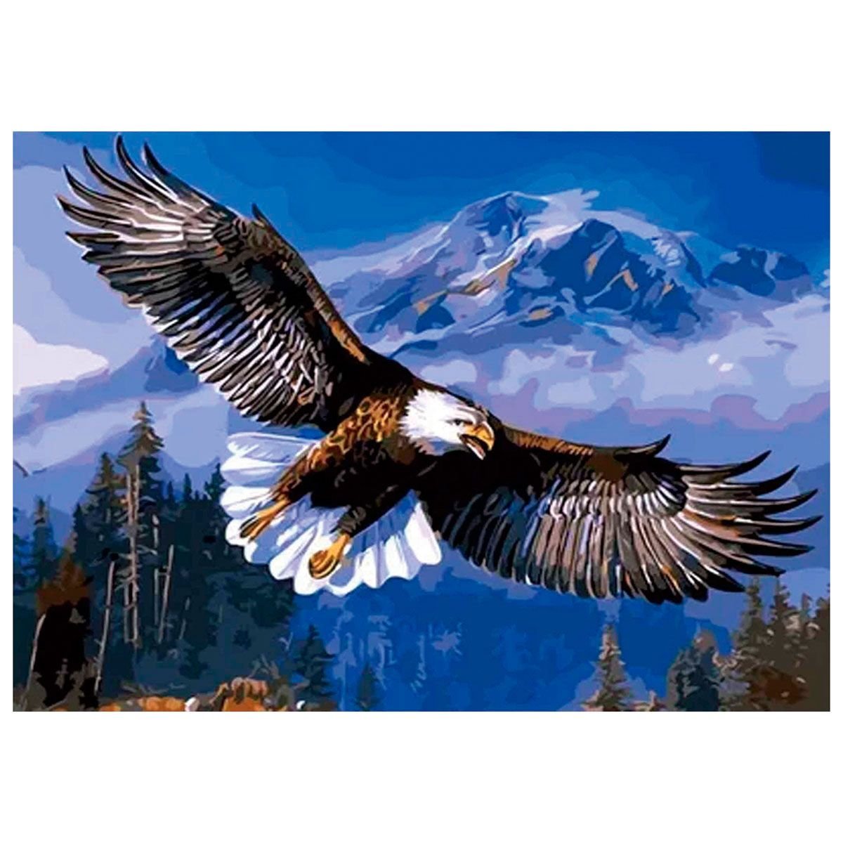 Mozaika diamentowa, haft 30x40 Orzeł Flamingo line