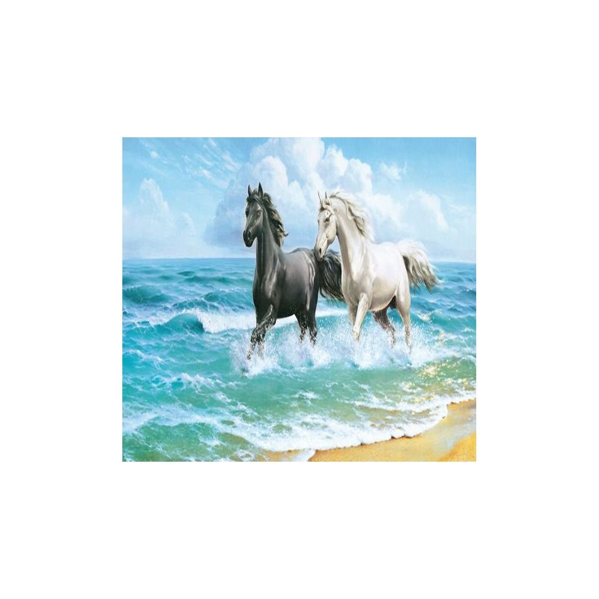 Mozaika diamentowa, haft 30x40 Konie v2 Flamingo line