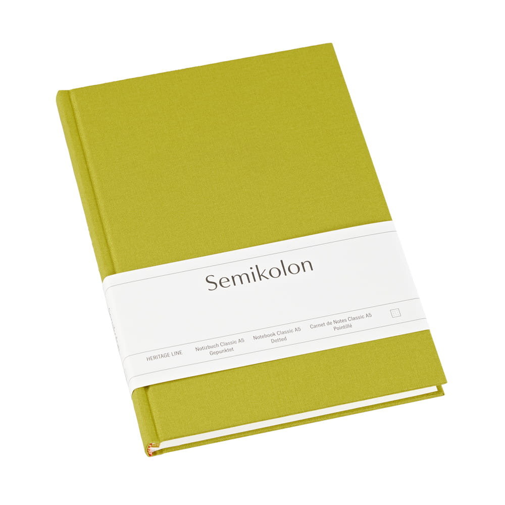 Notatnik Semikolon A5, kropki, matcha