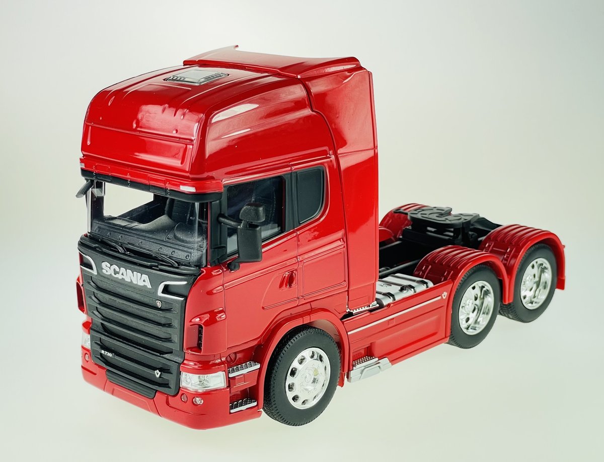 WELLY SCANIA V8 R730 3 OSIE CZERWONY 1:32 32670