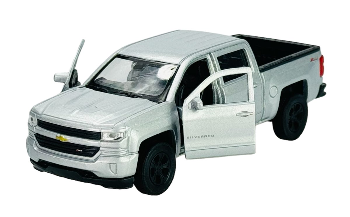 WELLY 2017 CHEVROLET SILVERADO SREBRNY 1:34 43750