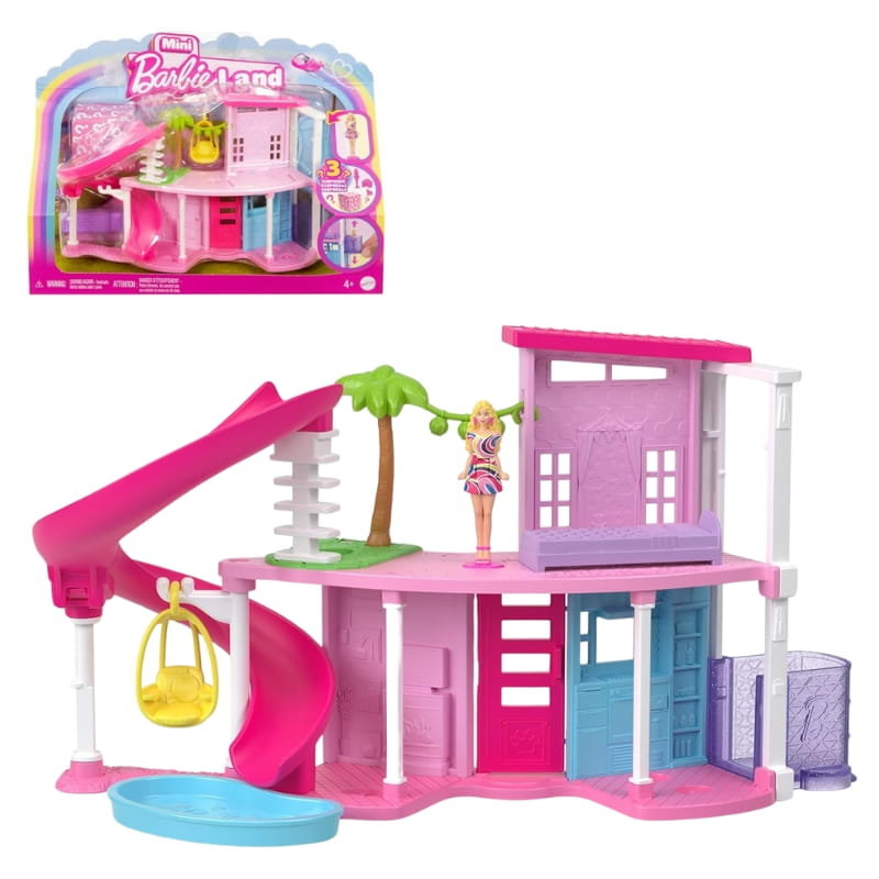 Barbie Mini Barbieland Domek Dla Mini Lalek + Lalka Mini Akcesoria 4+