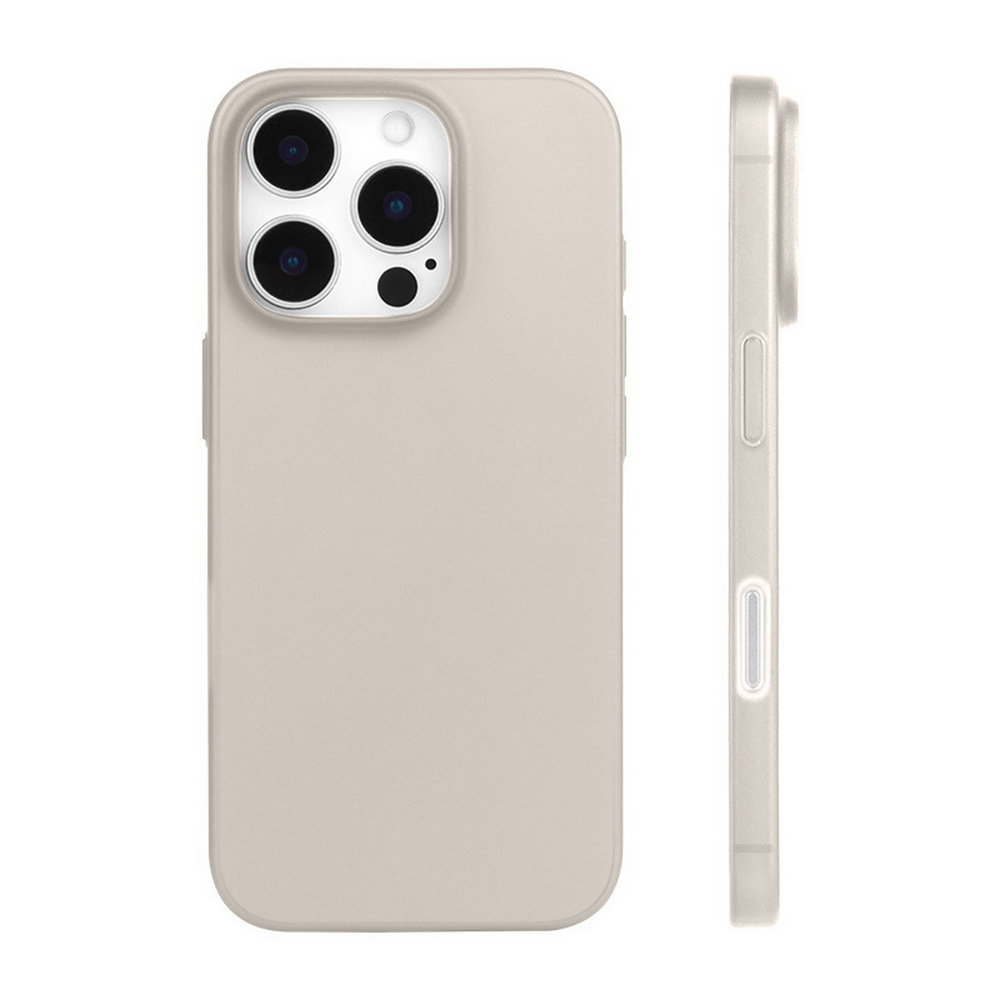 Etui D-Pro Air PP Case 0.4mm ultra cienkie najcieńsze minimalistyczne matowe do Apple iPhone 16 Pro Max (Tytanowy)