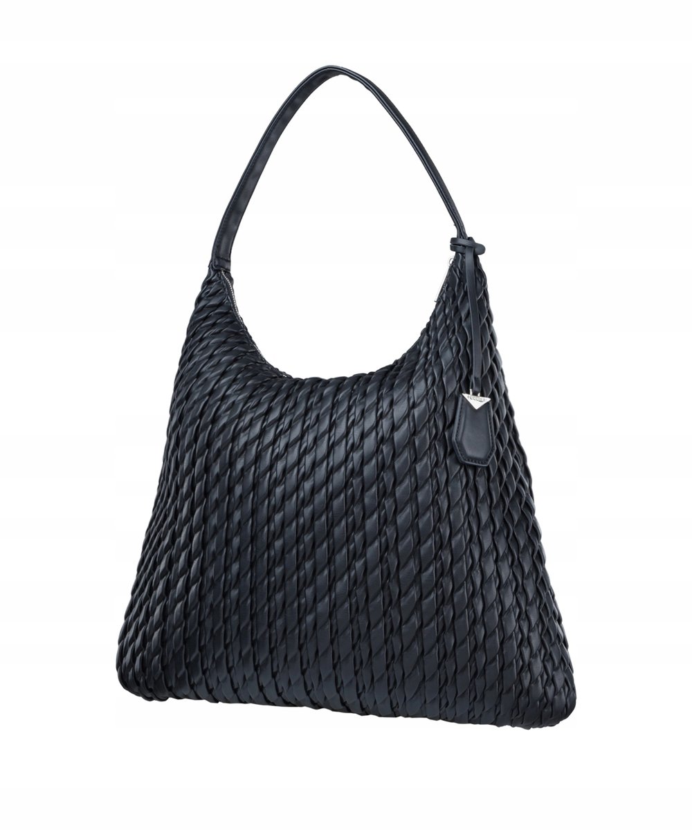 Torebka Damska Shopper Duża A4 Worek Na Ramię PUCCINI Czarna BML013 1