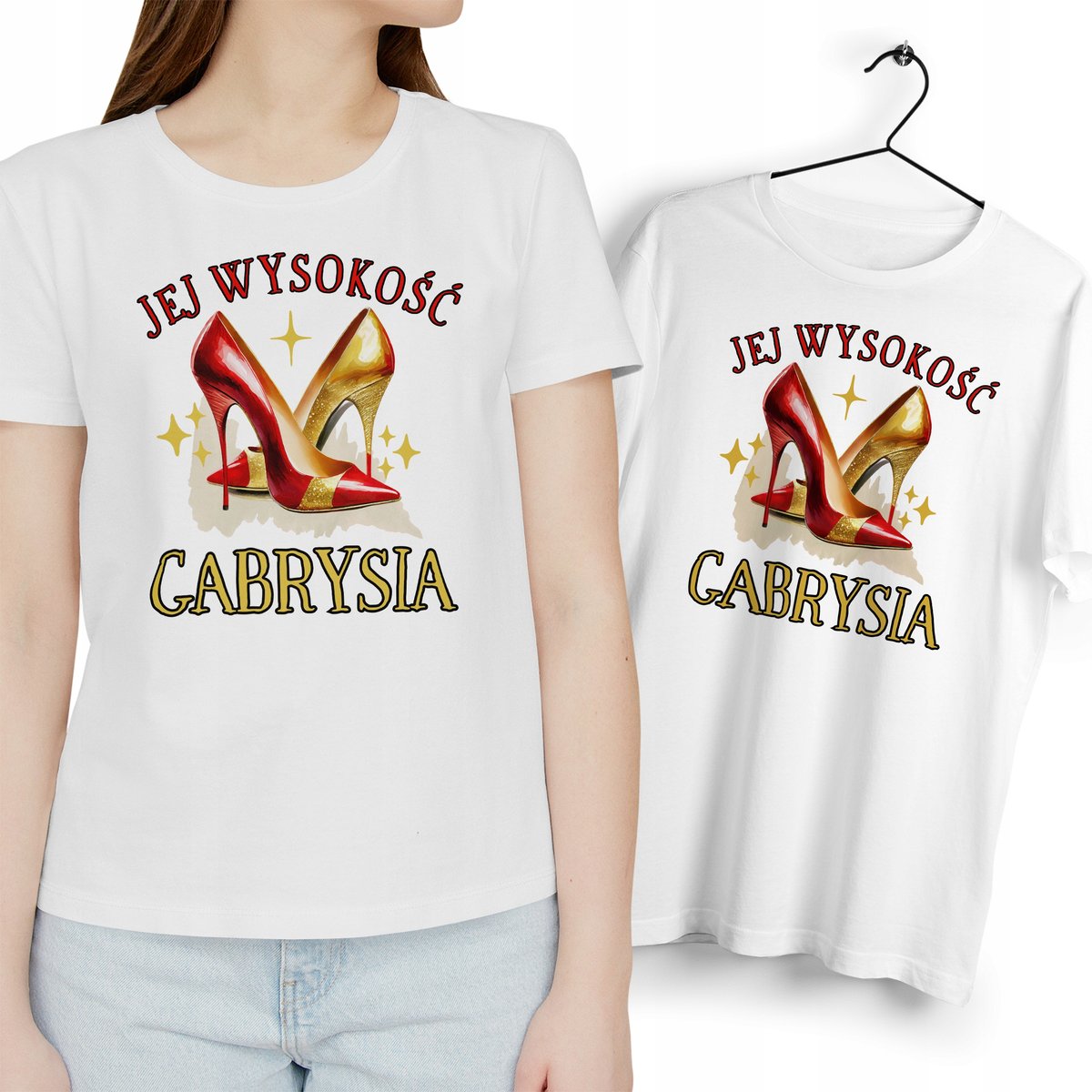 Dla Gabrysi T-Shirt Koszulka biała Na Prezent z Dowolnym Nadrukiem Zdjęcie