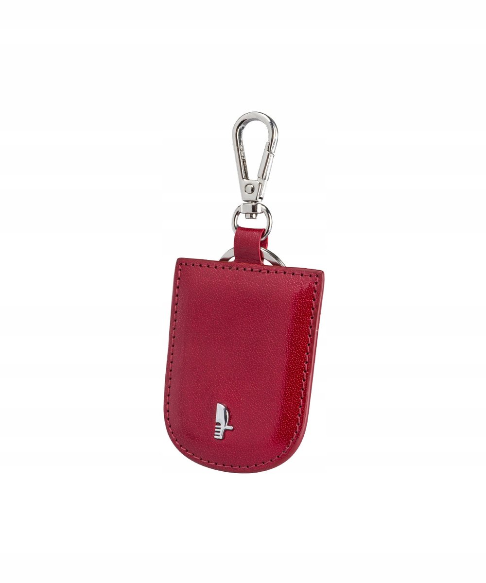 Brelok Do Kluczy Breloczek Skórzany Skóra Naturalna PUCCINI Czerwony BR01 3