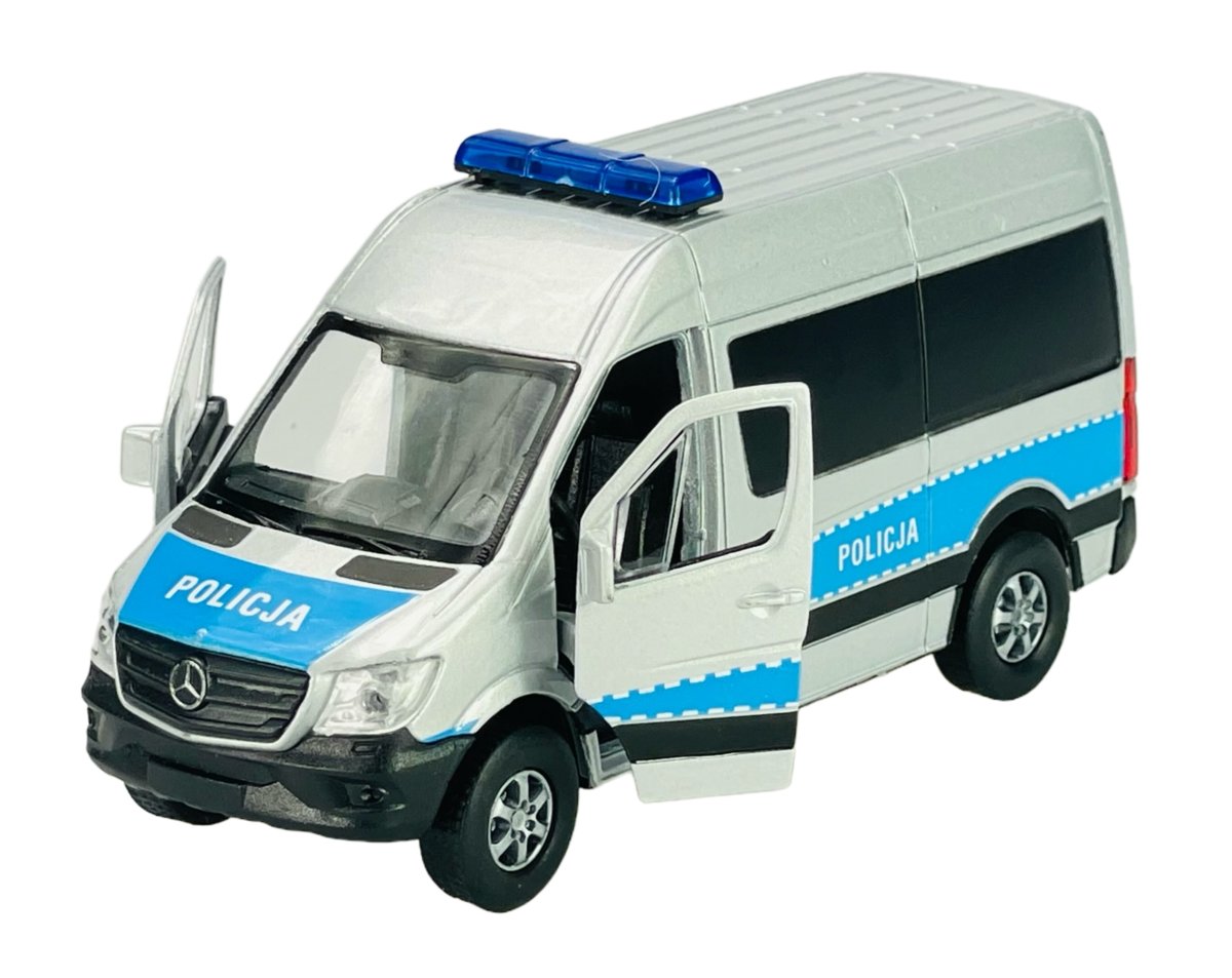 WELLY MERCEDES-BENZ SPRINTER PANEL VAN POLICJA POLSKA 1:34 43730