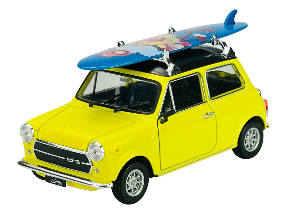 WELLY MINI COOPER 1300 ŻÓŁTY Z DESKĄ 1:24 22496