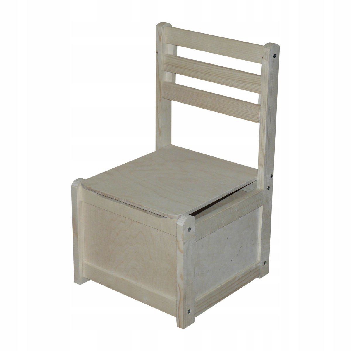 KRZESEŁKO SCHOWEK NA ZABAWKI JUNIOR NATURALNE