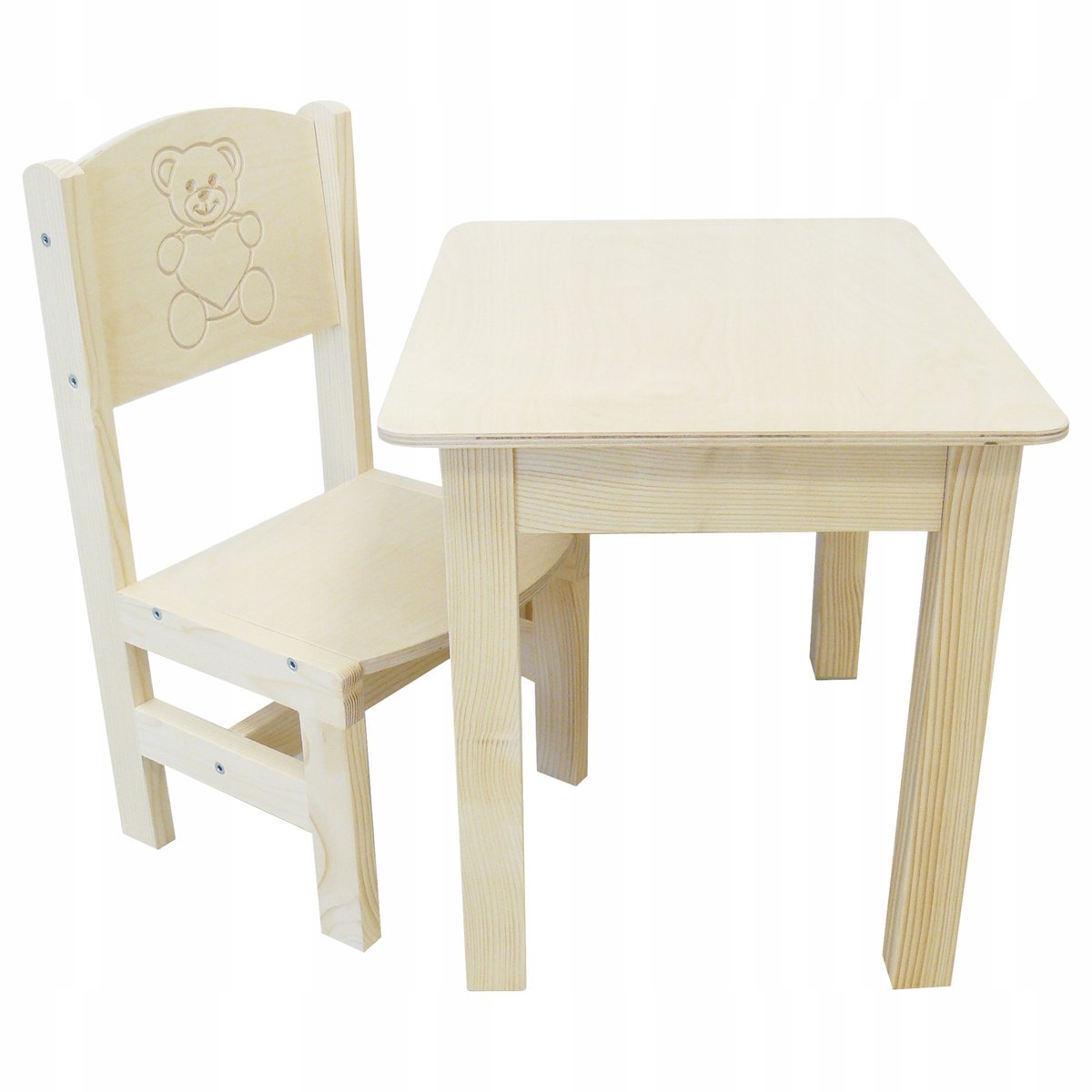 STOLIK 37/50 + KRZESEŁKO NIEMOWLAK + GRAWER WZÓR