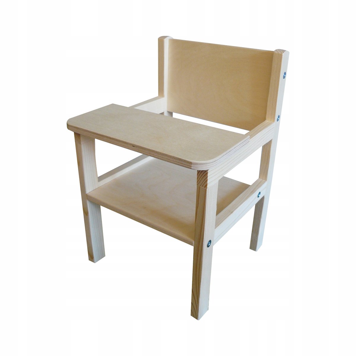 KARMIDEŁKO - KRZESEŁKO DREWNIANE DLA LALEK 2w1