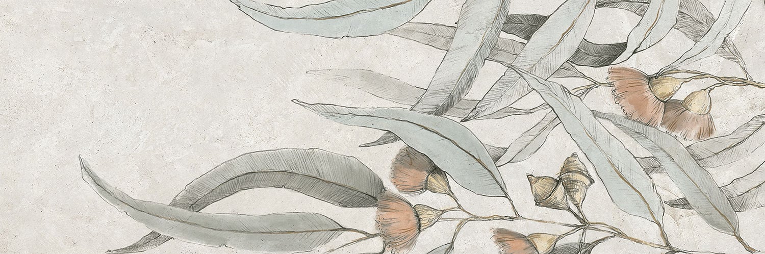 Dekor Taonga leaves b mat structure rectified 65,8x89,8 Arte