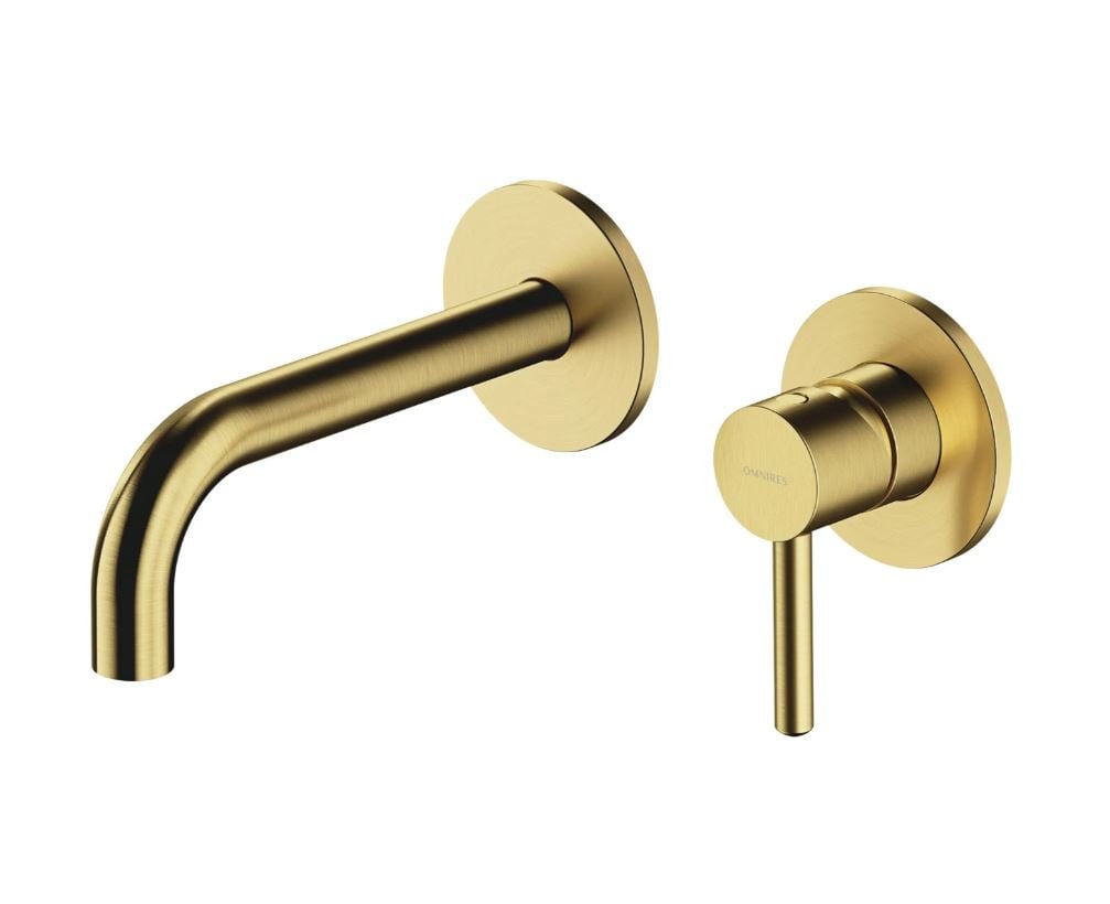 Bateria umywalkowa podtynkowa Omnires Y mosiądz szczotkowany Y1215HROBSB