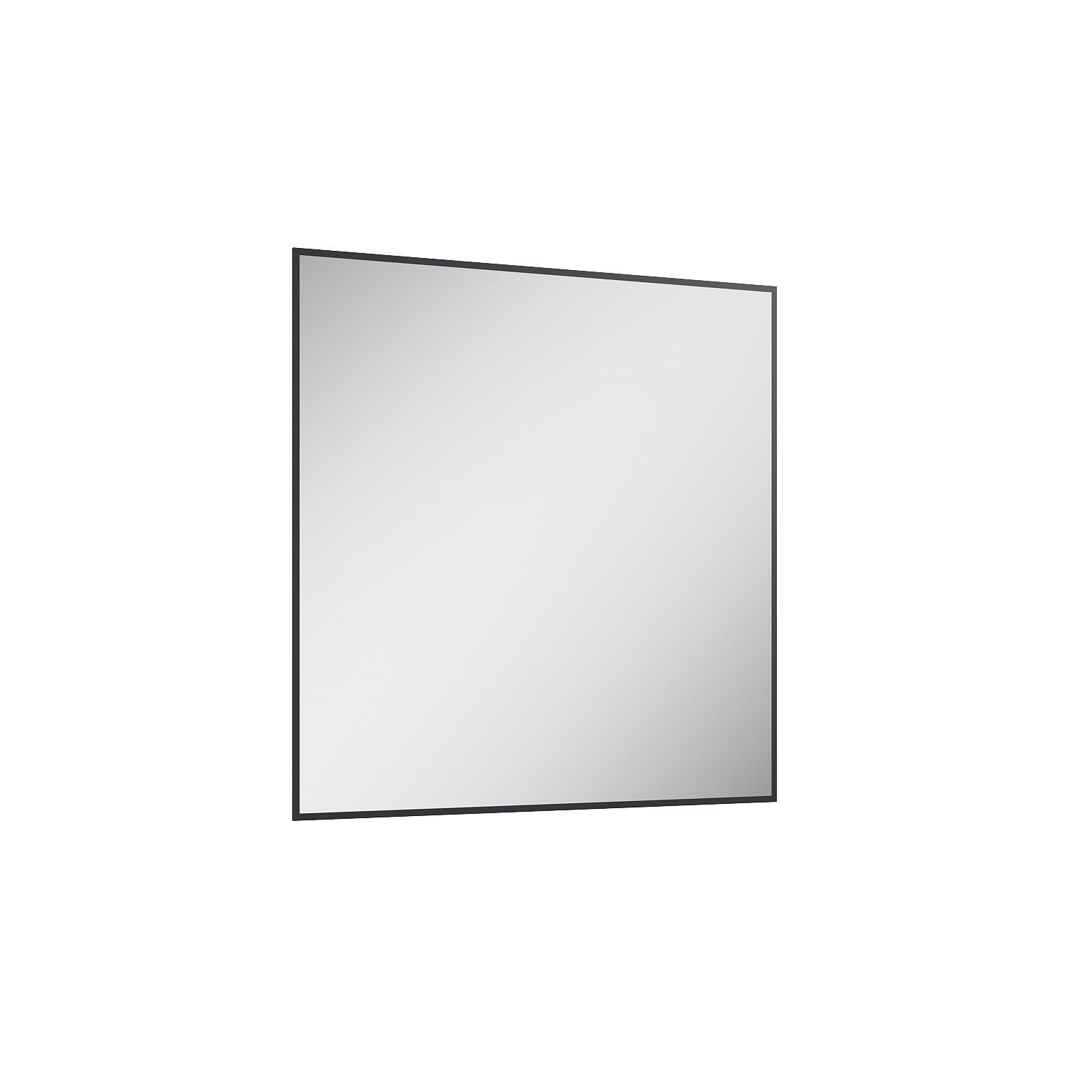 Lustro łazienkowe led barwa neutralna kwadratowe 80 cm Elita Sharon Square czarny RE060803010560