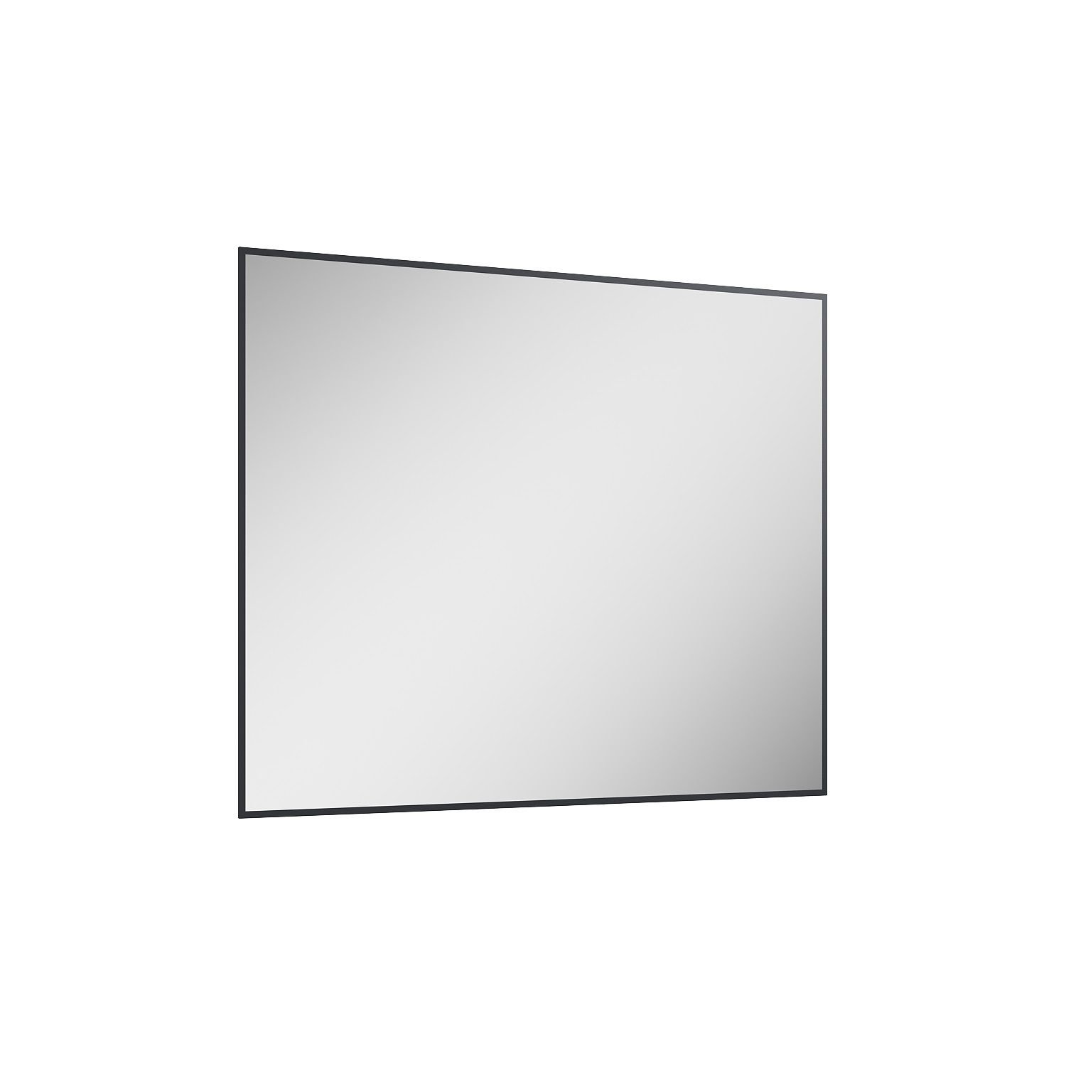 Lustro łazienkowe led barwa neutralna prostokątne 100x80 cm Elita Sharon Square czarny RE061003010560