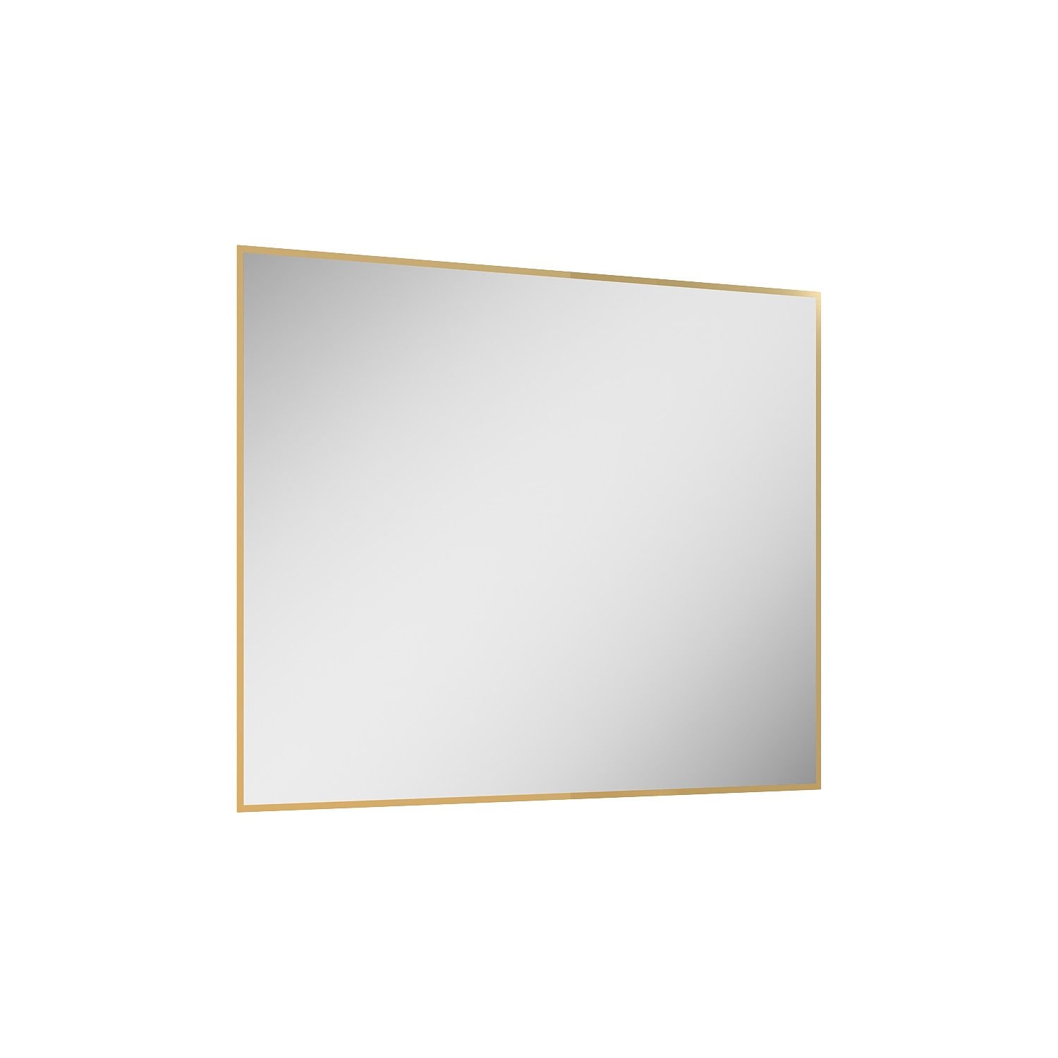 Lustro łazienkowe led barwa neutralna prostokątne 100x80 cm Elita Sharon Square złoty RE061003015570