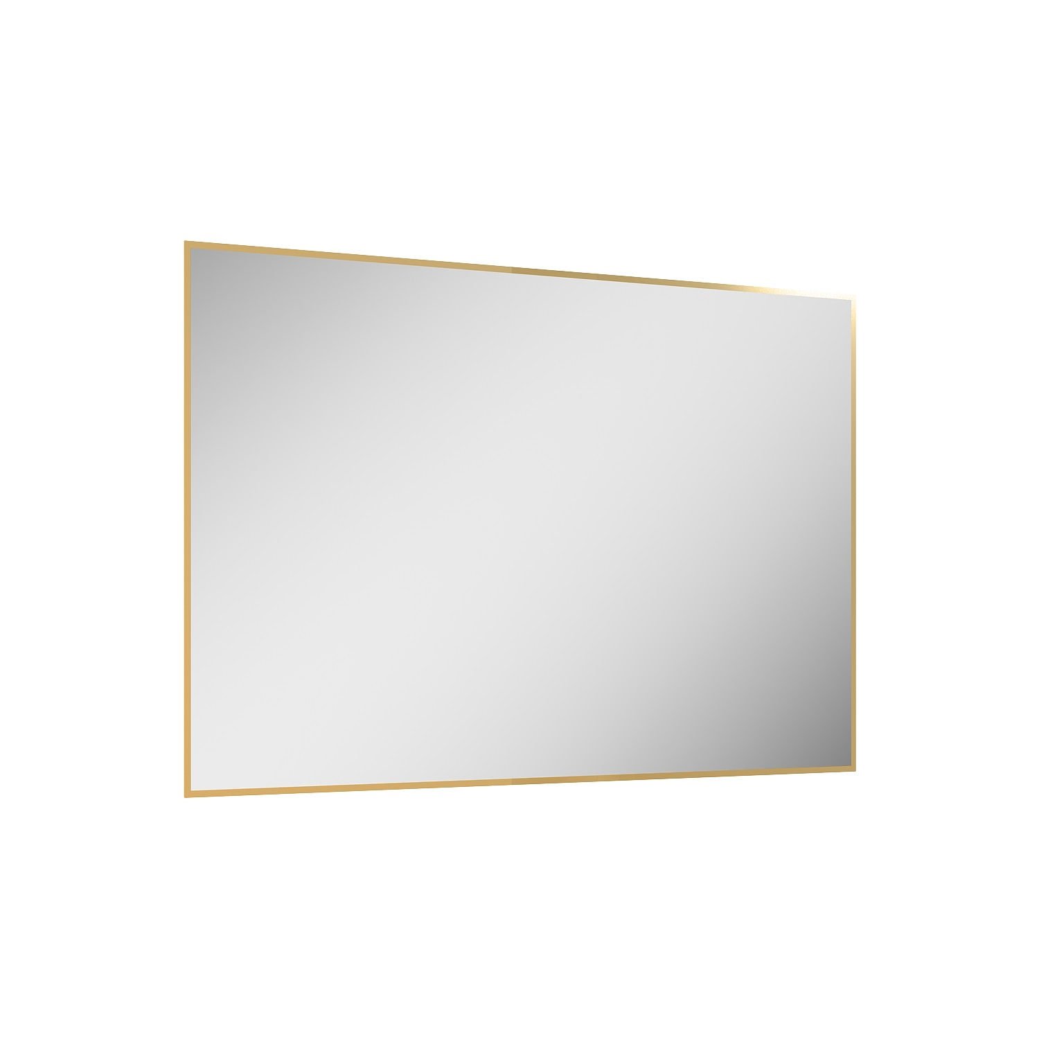 Lustro łazienkowe led barwa neutralna prostokątne 120x80 cm Elita Sharon Square złoty RE061203015570