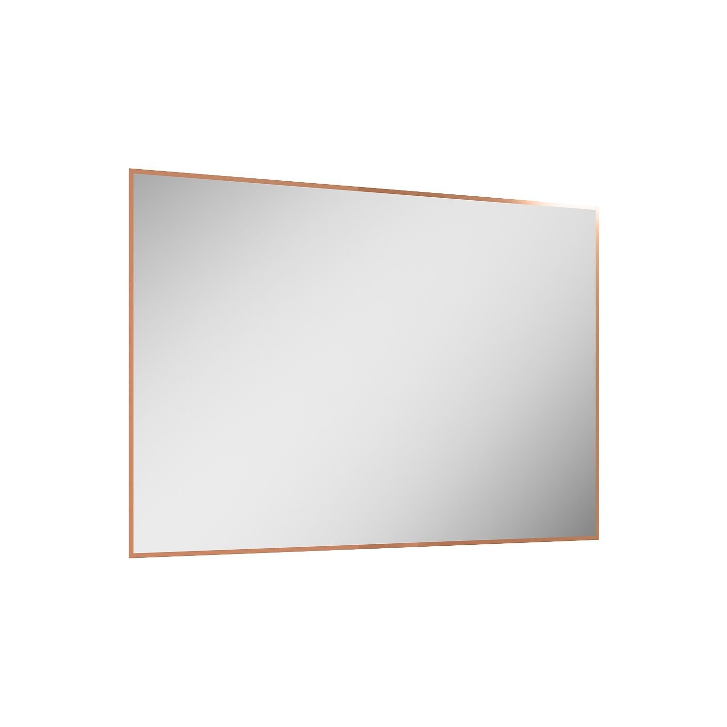 Lustro łazienkowe led barwa neutralna prostokątne 120x80 cm Elita Sharon Square różowe złoto RE061203015450