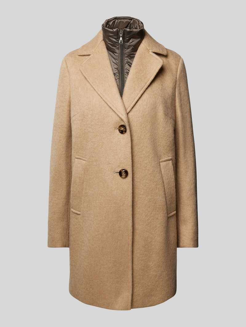 Płaszcz z wbudowaną kurtką