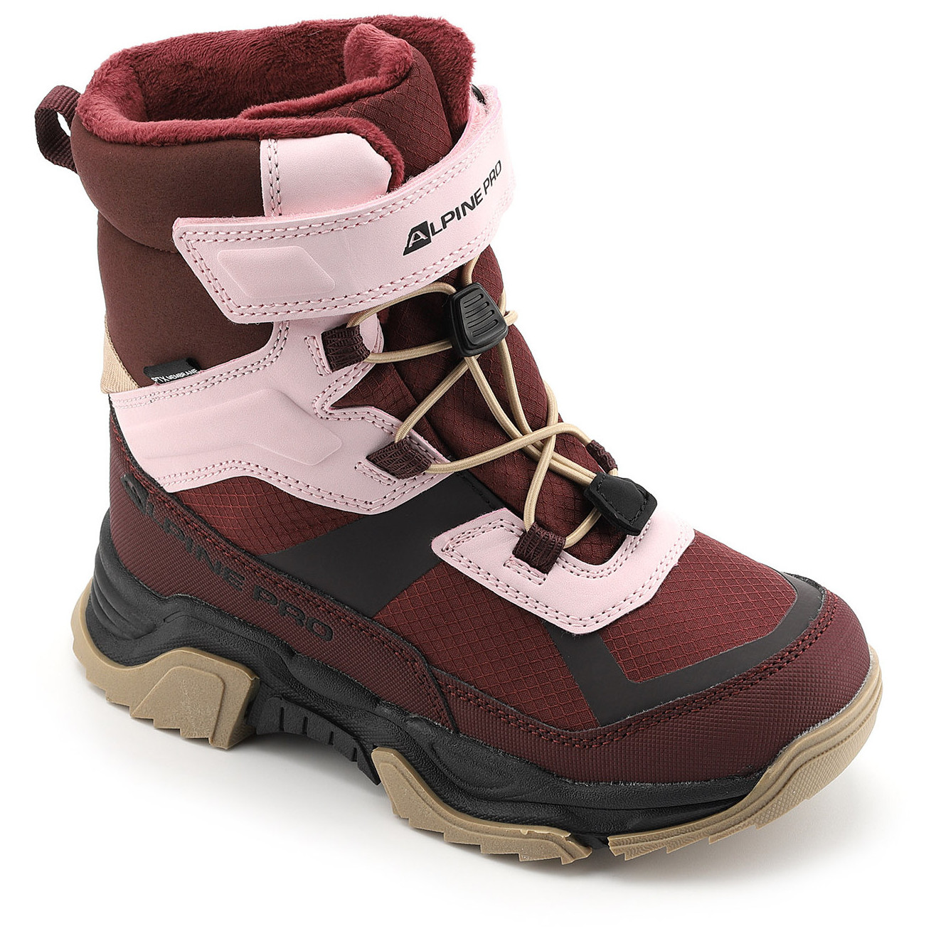 Dziecięce buty zimowe Alpine Pro Nero Rozmiar butów (UE): 33 / Kolor: czerwony