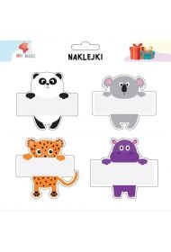Naklejki zwierzaki na szafkę i zeszyt 1