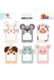 Naklejki zwierzaki na szafkę i zeszyt 2